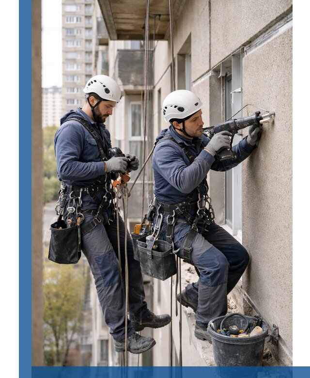 Промышленные альпинисты высотные работы и монтаж в Челябинске